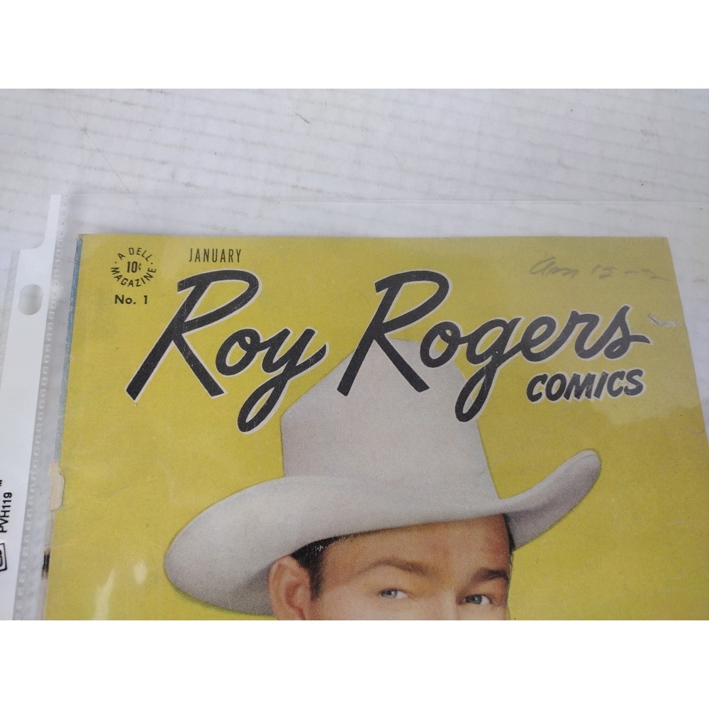 1948 ROY ROGERS COMICS #1 ISSUE GOLDEN AGE WESTERN COWBOY DELL *COVER ONLY* - Picture 2 of 7